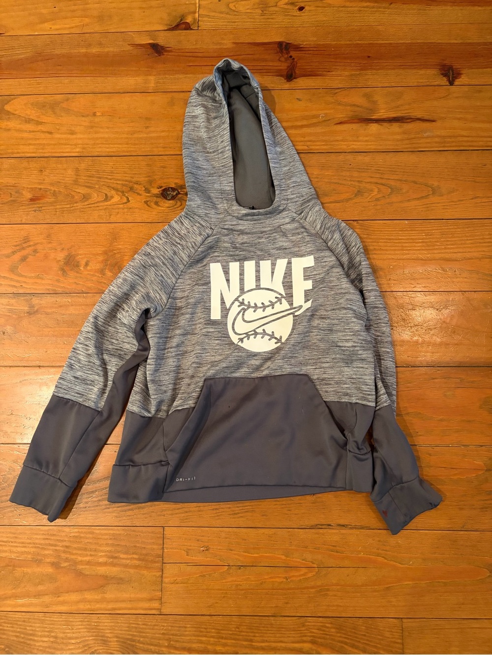 Nike Boy’s Gray Hooded Pullover Sweatshirt